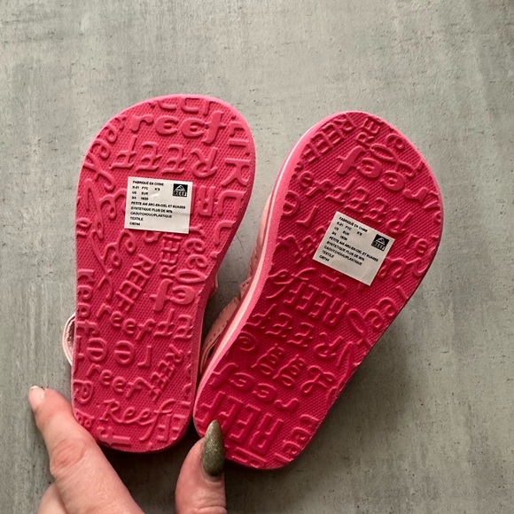 NWOT Reef Toddler Flip Flops Size 3/4 - Picture 2 of 4